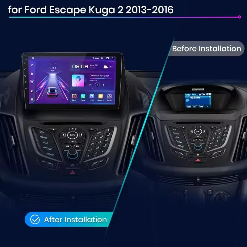 Ford Escape Kuga 2 C-MAX 2013-2016 carplay auto