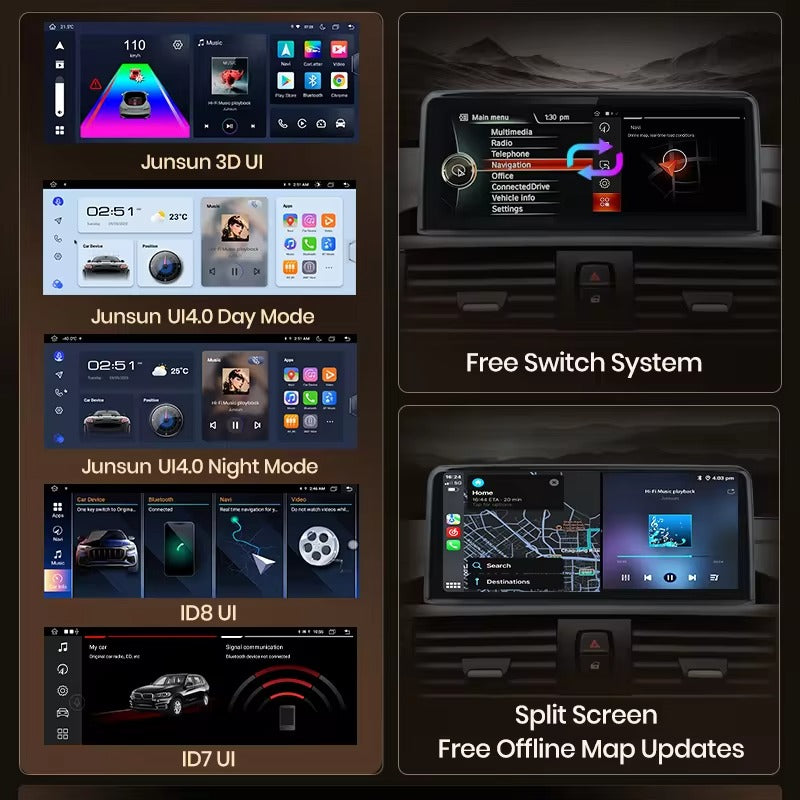 BMW serie 1/2 F20 F21 F22 Multimedia GPS 2din android/carplay 2013/2017