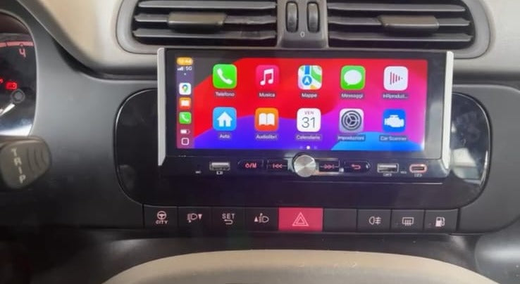 KIT INSTALLAZIONE X FIAT PANDA 3° NEW MODEL RETTANGOLARE