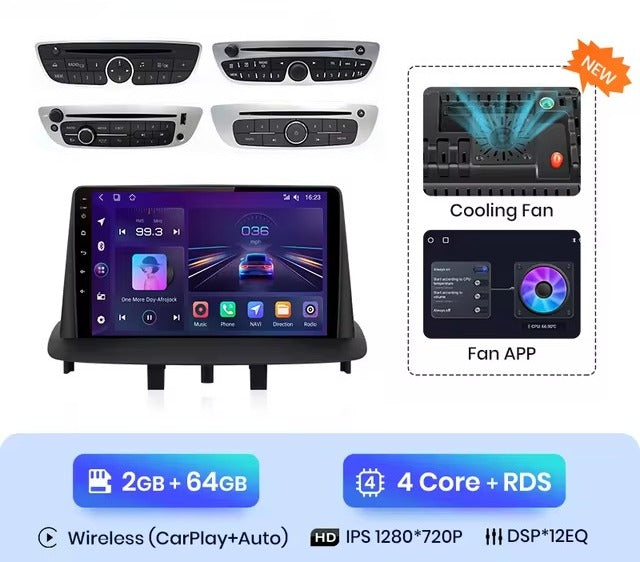 Renault Megane 3 2008 - 2014 wiriless carplay