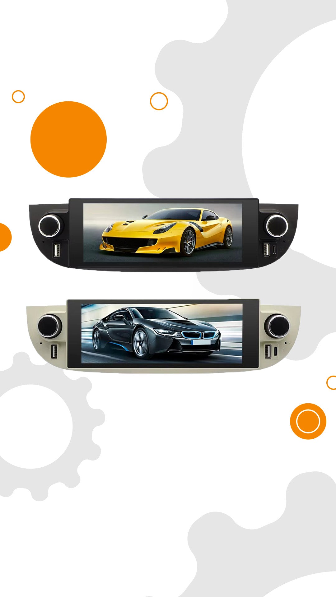 FIAT 500 2007-2015 android auto /carplay