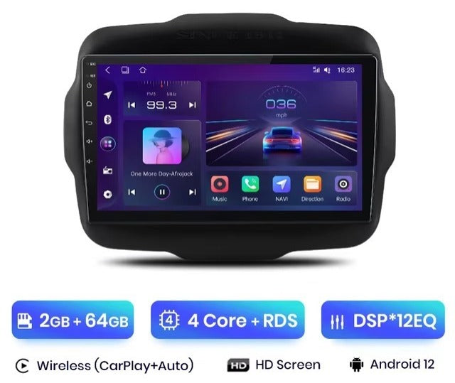 KIT INSTALLAZIONE 9 POLLICI X JEEP RENEGADE