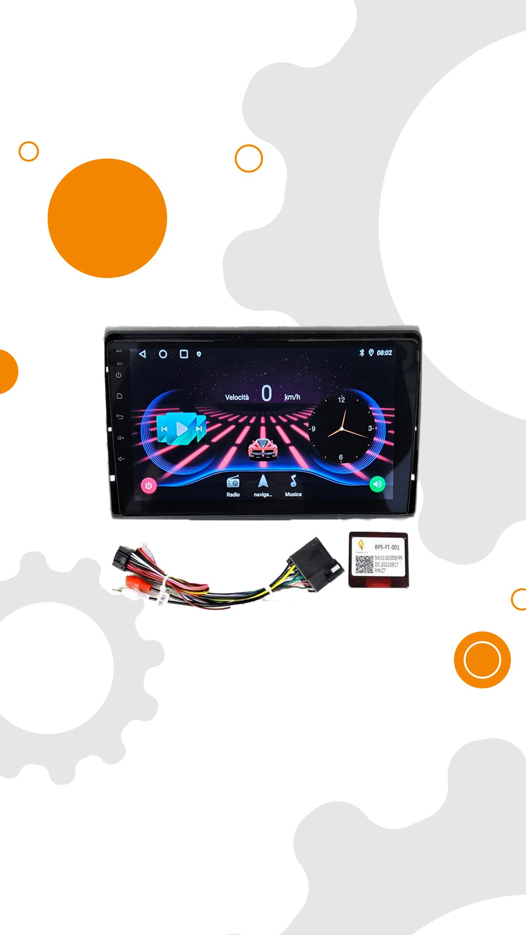 KIT INSTALLAZIONE X FIAT BRAVO 9 POLLICI 06/16