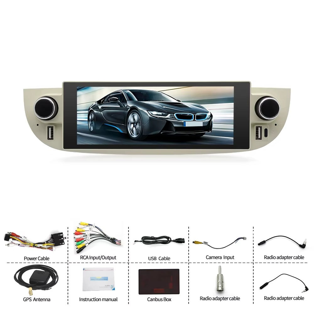 FIAT 500 2007-2015 android auto /carplay