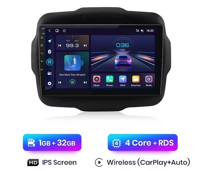 KIT INSTALLAZIONE 9 POLLICI X JEEP RENEGADE