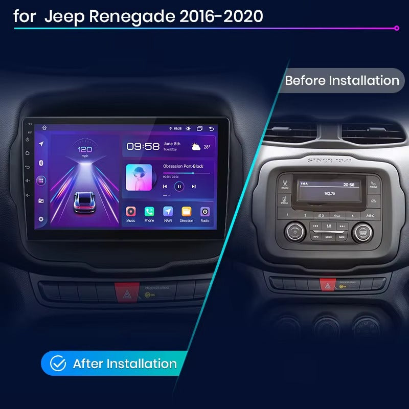 KIT INSTALLAZIONE 9 POLLICI X JEEP RENEGADE