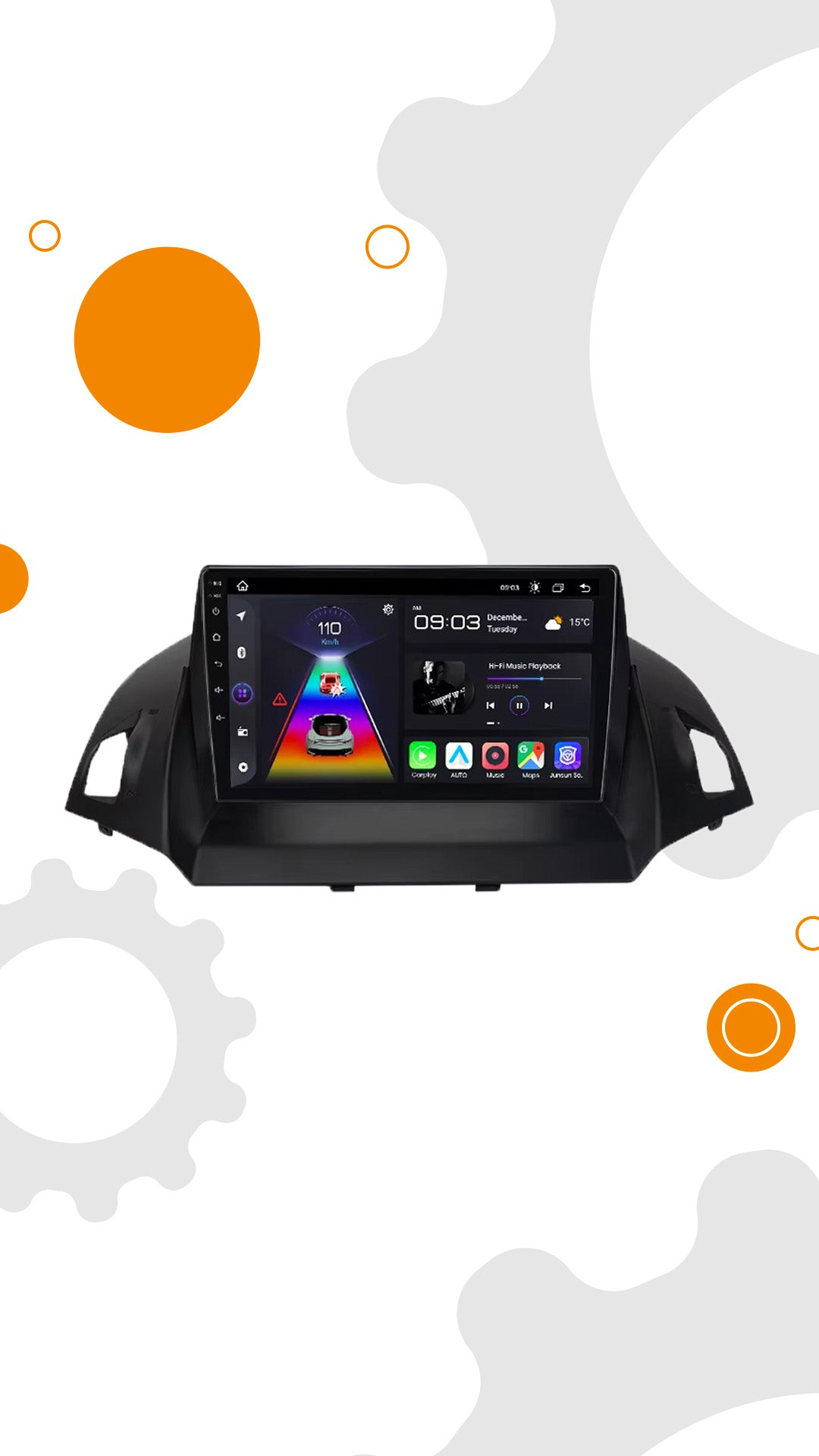 Ford Escape Kuga 2 C-MAX 2013-2016 carplay auto