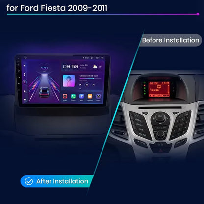 Ford Fiesta 2009-2011 modello A navigazione GPS Wireless Carplay