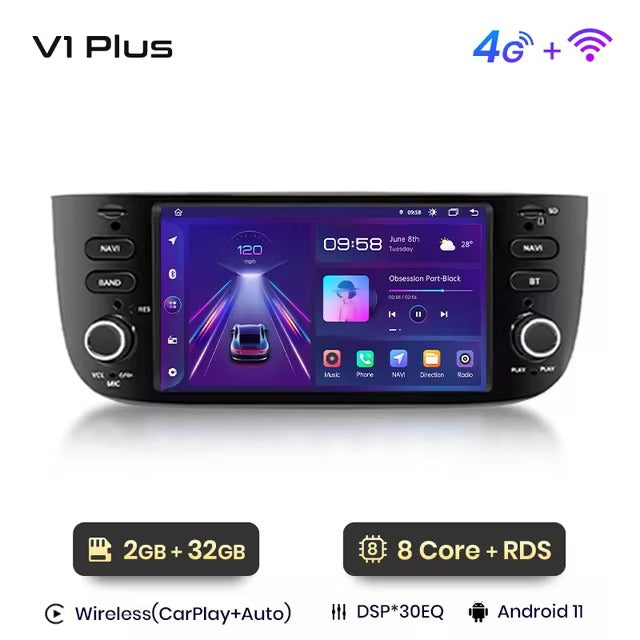 Punto evo 2012-2015 WIRILESS CARPLAY AUTO