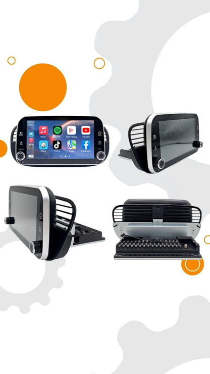 Autoradio Android 15 con CarPlay Wireless per FIAT 500 500C Abarth 2007-2015
