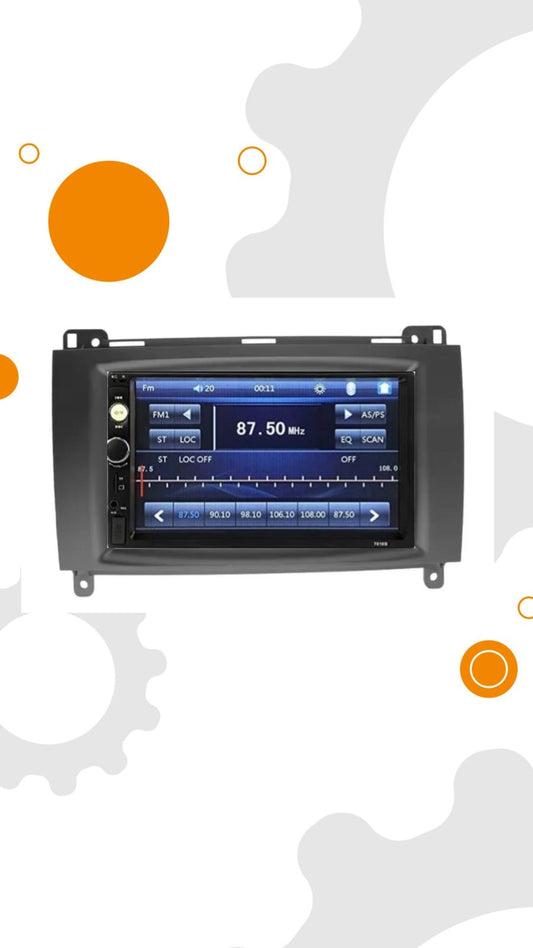 Sound-way Kit Montaggio Adattatore Autoradio, Mascherina 7" Pollici Compatibile con Mercedes Classe A(W169) / Classe B (W245) 2005-2011 / Vito/Viano