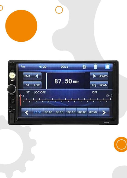 KIT MONTAGGIO MASCHERINA MONTAGGIO AUTORADIO SMART FOR TWO 2DIN (2010-2014)CON AUTORADIO 7 POLLICI