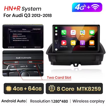 Audi Q3 2012-2018 android /wiriless/carplay