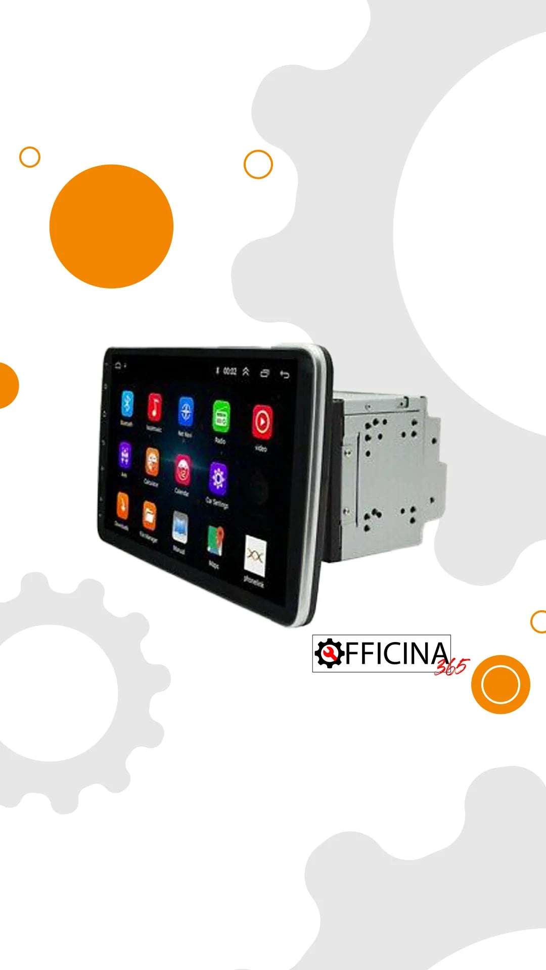 STEREO AUTO ANDROID 10″ POLLICI TABLET ESTRAIBILE