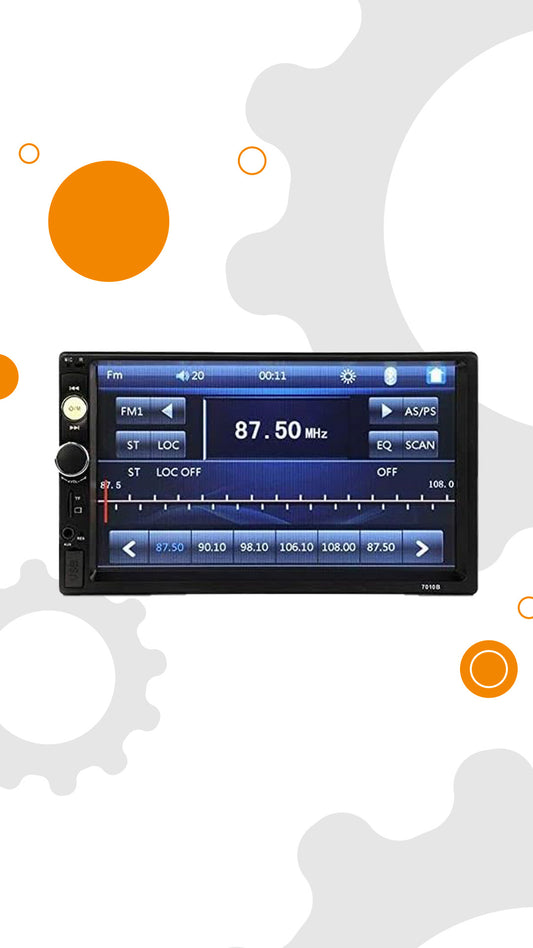 Autoradio 2Din 7" HD con Bluetooth e Mirror Link