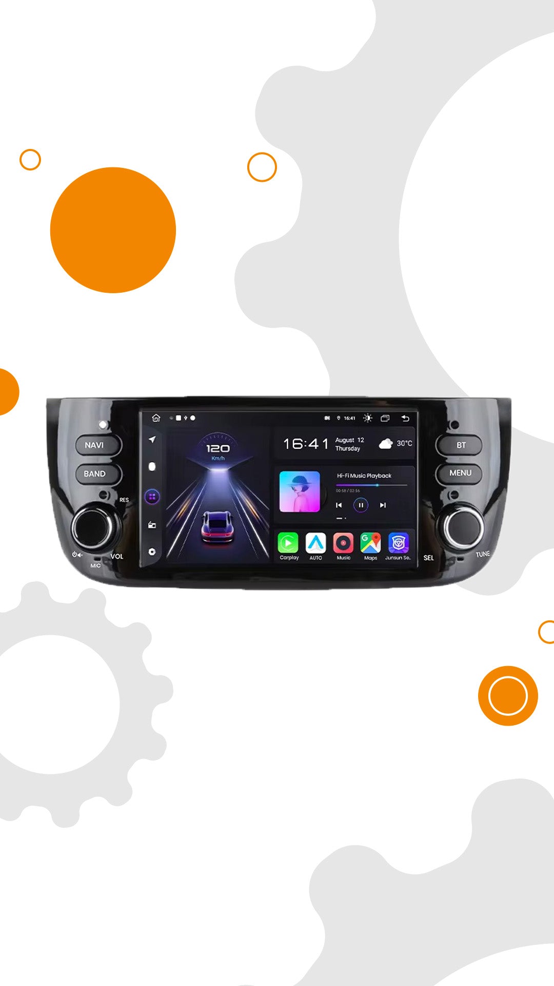 Punto evo 2012-2015 WIRILESS CARPLAY AUTO