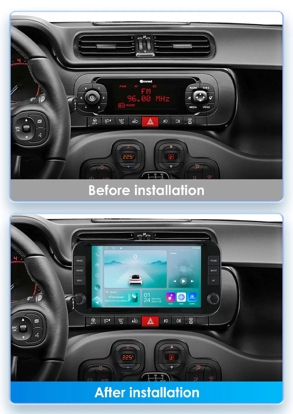 Panda 2013 - 2024 Autoradio