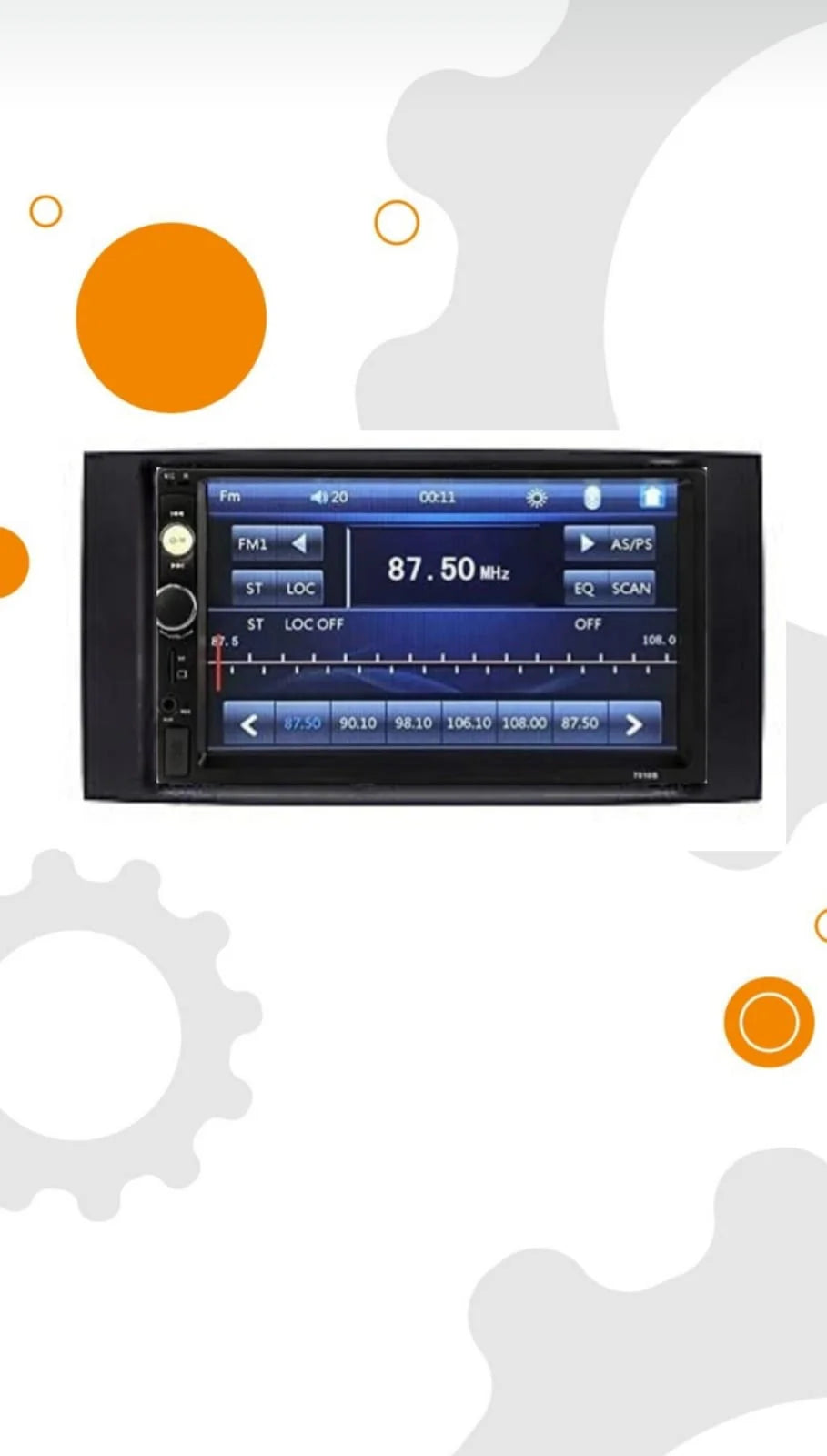 KIT MONTAGGIO AUTORADIO VW TOUAREG DOPPIO DIN CON AUTORADIO ANDROID 7 POLLICI