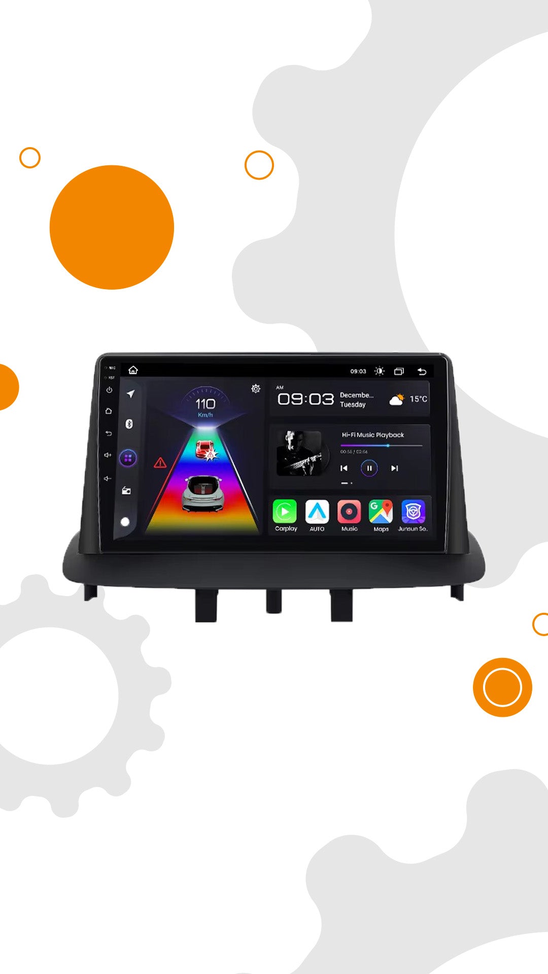 Renault Megane 3  2008 - 2014 wiriless carplay